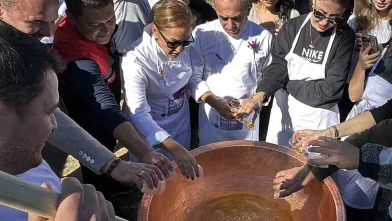 Safranbolu'da Safran Hasadı! Ünlülerden Tam Destek