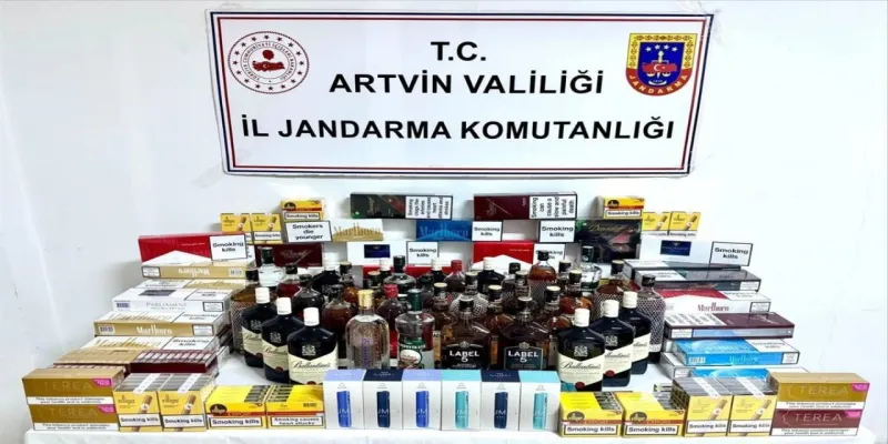 Artvin’de jandarmadan kaçakçılığa darbe