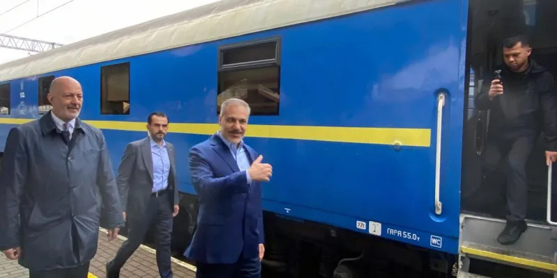 Bakan Fidan, Ukrayna ziyareti için trenle Polonya'dan Kiev'e hareket etti / Görüntü eklendi