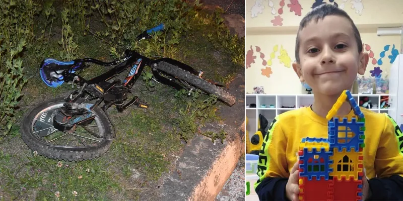 Bisikletle yolun karşısına geçmek isteyen Eymen, kamyonetin çarpmasıyla öldü