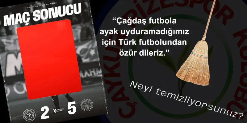 Rizespor'dan Fenerbahçe Maçına Süpürgeli Gönderme: Ne Temizlendi?