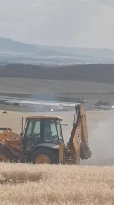Çorum'da Korkutan Yangın! Ekili Arazide Neler Oldu?