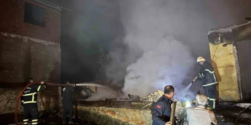 Giresun’da mısır fırını 1 ev ve 1 serentiyi kül etti