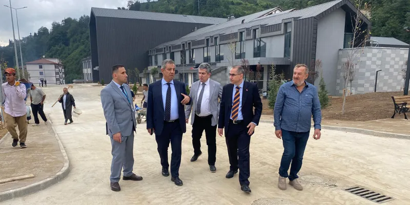 Güneysu Tenzile Erdoğan Devlet Hastanesi İnşaatında İnceleme