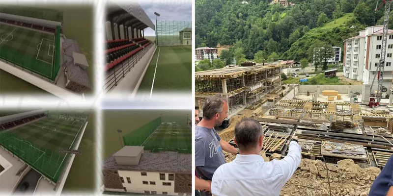 İkizdere'ye Müjde! Futbol Sahası ve Hizmet Binası Geliyor