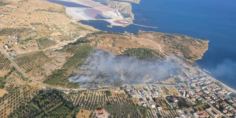 İzmir'de Korkutan Yangın! Maki Alevleri Kontrol Altında mı?