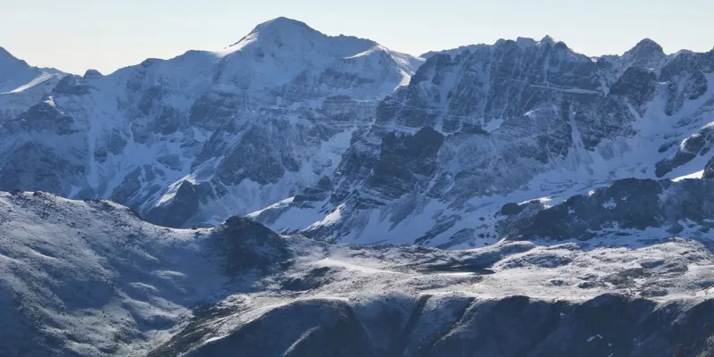 Kaçkar Dağları'nda kar güzelliği
