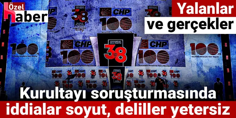 Kurultayı soruşturmasında iddialar soyut, deliller yetersiz