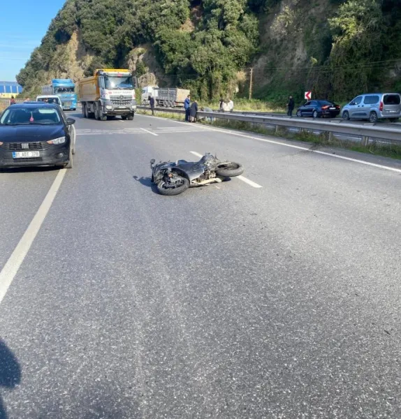 Motosiklet kazasında 16 yaşındaki genç ağır yaralandı