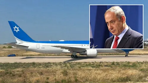 Netanyahu'nun uçağı Yunanistan'da görüntülendi
