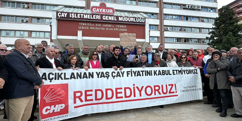 Çay Üreticisi İsyan Etti! CHP'den ÇAYKUR Önünde Büyük Protesto