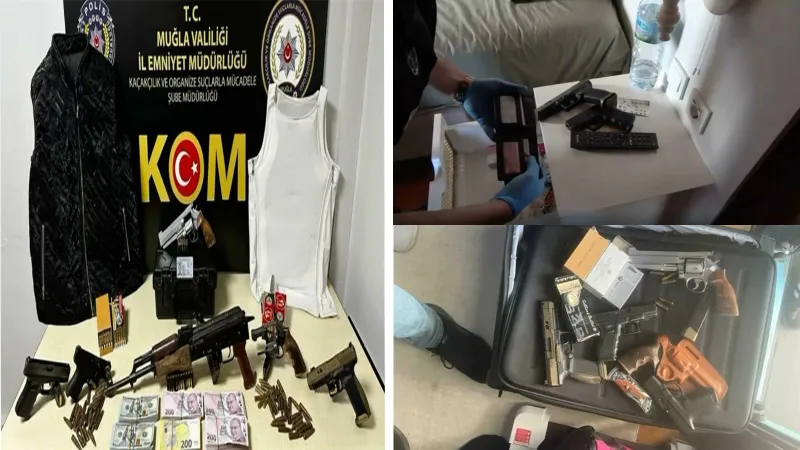 Muğla'da Lüks Villa Baskını! Firari Katil ve Silahlar Ele Geçti