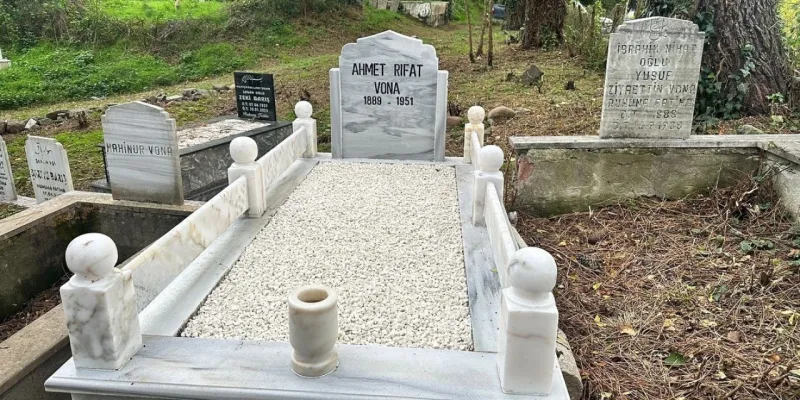 Ordu’nun ikinci valisinin kabrinde bakım çalışması yapıldı