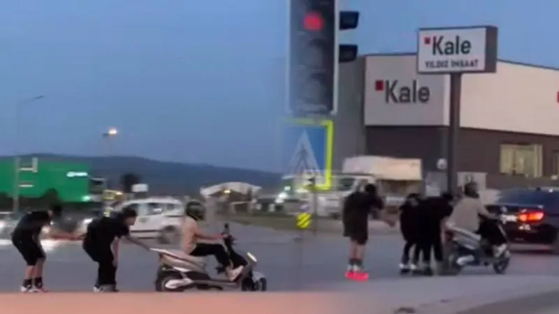 Patenli Ölümle Dans! Motosiklete Tutunup Hayatı Hiçe Saydılar