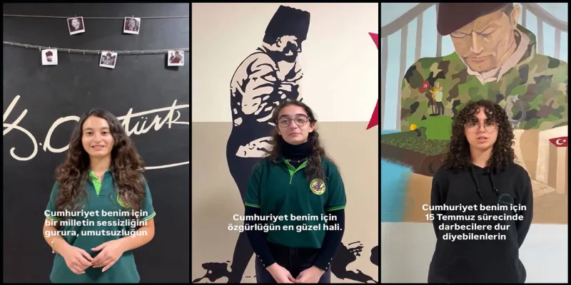 Rize'den Cumhuriyet Coşkusu! Öğrencilerden Duygulandıran Video