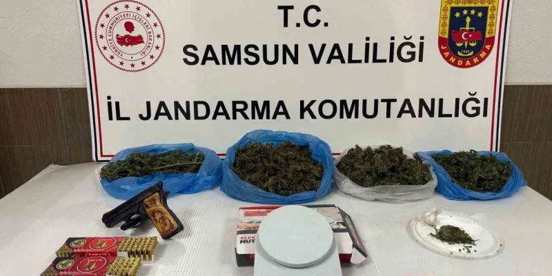 Samsun'da Şok Baskın! Uyuşturucu ve Silahlarla Yakalandılar