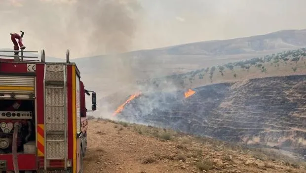 Şanlıurfa’da orman yangını! Havadan ve karadan müdahale sürüyor