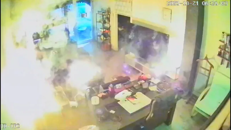 Şarjdaki Matkap Bataryası Dükkanı Küle Döndürdü! İşte O Anlar