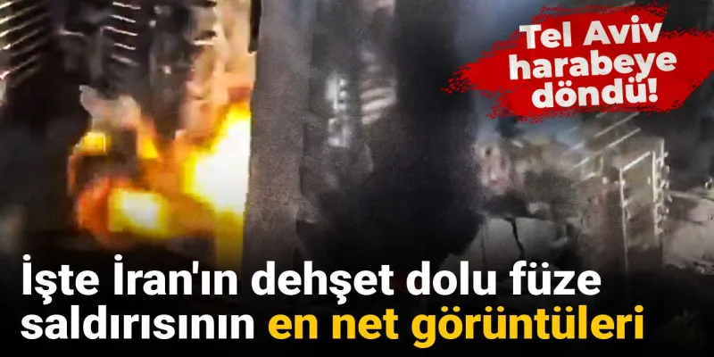 Tel Aviv'e Füze Saldırısı: İran'dan Şok Görüntüler!