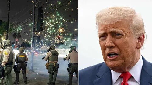 Trump'tan Şok Sözler: Protestoculara Sopa Gösterdi! Vururuz!