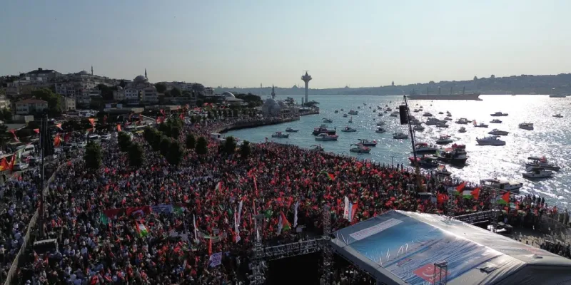 Üsküdar'da 'Özgür Gazze Mitingi' Düzenlendi