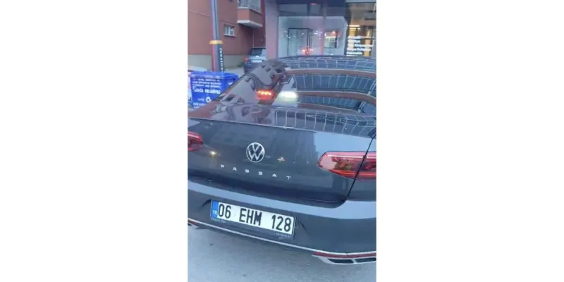 Çakarlı Araca Şok Ceza! Ehliyet Gitti, Araç Bağlandı!