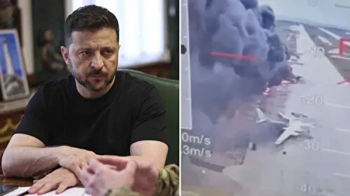 Zelenski'den dünyanın konuştuğu dronlu saldırıya övgü: Şüphesiz tarih kitaplarında yer alacak